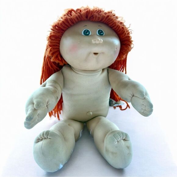 Cabbage Patch Kid 1978/1982 Red Yarn Hair Green Eyes Coleco Doll – No Clothes - Picture 5 of 17